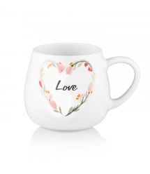 ARDESTO Чашка Love, 390мл, фарфор, многоцветный