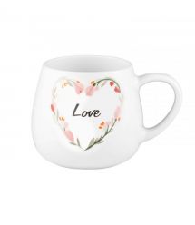 ARDESTO Чашка Love, 390мл, фарфор, многоцветный