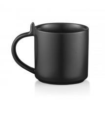 ARDESTO Набор чашки с блюдцем, 250мл, фарфор, черный