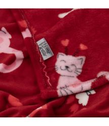 ARDESTO Плед Flannel 160х200см, 100% полиэстер, котики с сердечками.