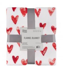 ARDESTO Плед Flannel 160х200см, 100% полиэстер, сердечки