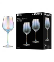 ARDESTO Набор бокалов для вина Black Mars 575мл, 2шт, стекло, прозрачный