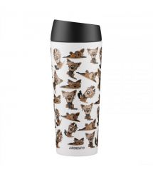 ARDESTO Travel mug CoТермокружка Coffee Time Yorkie 450мл, нержавеющая сталь, бежевыйffee Ti