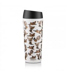 ARDESTO Travel mug CoТермокружка Coffee Time Yorkie 450мл, нержавеющая сталь, бежевыйffee Ti