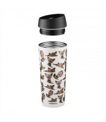ARDESTO Travel mug CoТермокружка Coffee Time Yorkie 450мл, нержавеющая сталь, бежевыйffee Ti