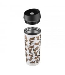 ARDESTO Travel mug CoТермокружка Coffee Time Yorkie 450мл, нержавеющая сталь, бежевыйffee Ti