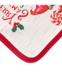 ARDESTO Прихватка Christmas Gingerbread 18х20см, 100% полиэстер (верх), 100% хлопок (низ), красный