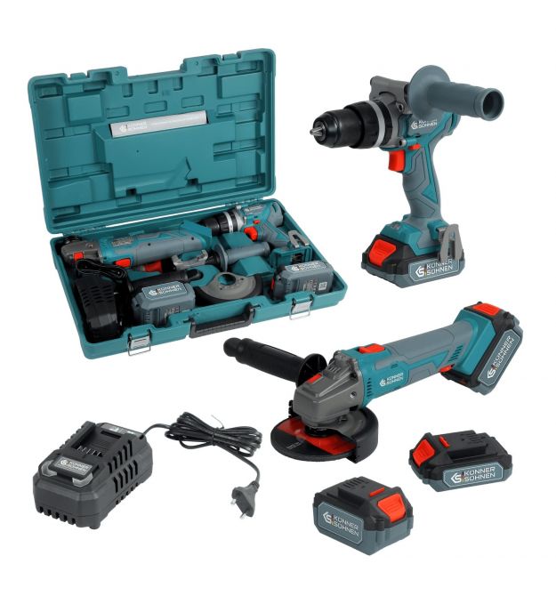 Könner & Söhnen Набор из двух аккумуляторных инструментов KS IDAGB 20V SET 1 20В дре