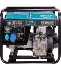 Könner & Söhnen Генератор дизельний Konner&Sohnen KS 6100HDE (EURO V), 230В, 5.5/5.0кВт, електро