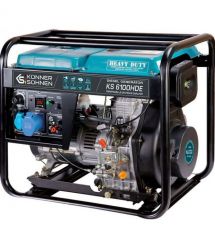 Könner & Söhnen Генератор дизельний Konner&Sohnen KS 6100HDE (EURO V), 230В, 5.5/5.0кВт, електро