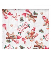 ARDESTO Скатерть Christmas Gingerbread 140х180см, 100% полиэстер, красный