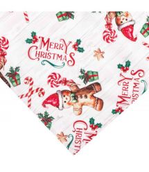 ARDESTO Скатерть Christmas Gingerbread 140х180см, 100% полиэстер, красный