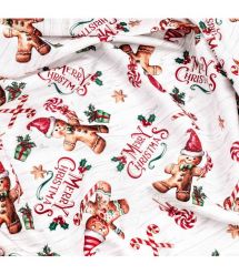 ARDESTO Скатерть Christmas Gingerbread 140х180см, 100% полиэстер, красный