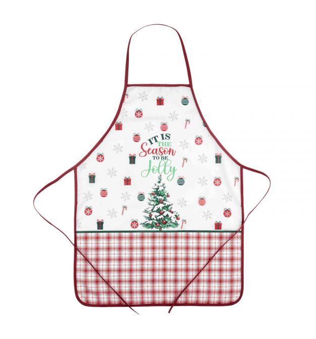 ARDESTO Фартук Christmas Tree 60х80см, 100% полиэстер, зеленый