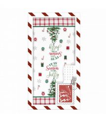 ARDESTO Подарочный набор полотенец в коробке Christmas Tree 38х63см, 2шт, 100% хлопок, зеленый