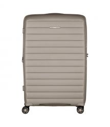 2E Чемодан, Aero, полипропилен, большой, 99/119 л, TSA, 4 колеса, EXP, серо-коричневый