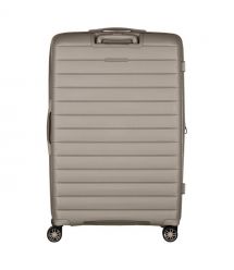 2E Чемодан, Aero, полипропилен, большой, 99/119 л, TSA, 4 колеса, EXP, серо-коричневый