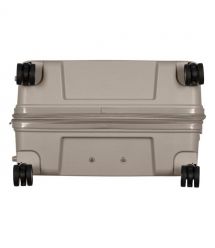 2E Чемодан, Aero, полипропилен, большой, 99/119 л, TSA, 4 колеса, EXP, серо-коричневый