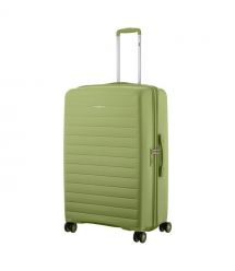 2E Чемодан, Aero, полипропилен, большой, 99/119 л, TSA, 4 колеса, EXP, оливково-зеленый