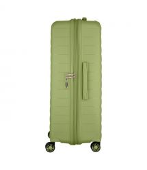 2E Чемодан, Aero, полипропилен, большой, 99/119 л, TSA, 4 колеса, EXP, оливково-зеленый