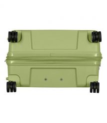 2E Чемодан, Aero, полипропилен, большой, 99/119 л, TSA, 4 колеса, EXP, оливково-зеленый