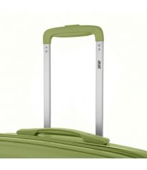 2E Чемодан, Aero, полипропилен, большой, 99/119 л, TSA, 4 колеса, EXP, оливково-зеленый