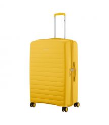 2E Чемодан, Aero, полипропилен, большой, 99/119 л, TSA, 4 колеса, EXP, янтарно-желтый