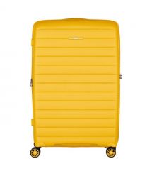 2E Чемодан, Aero, полипропилен, большой, 99/119 л, TSA, 4 колеса, EXP, янтарно-желтый