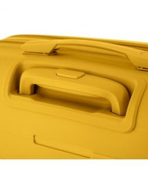 2E Чемодан, Aero, полипропилен, большой, 99/119 л, TSA, 4 колеса, EXP, янтарно-желтый