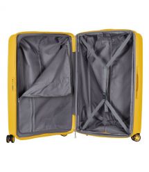 2E Чемодан, Aero, полипропилен, большой, 99/119 л, TSA, 4 колеса, EXP, янтарно-желтый