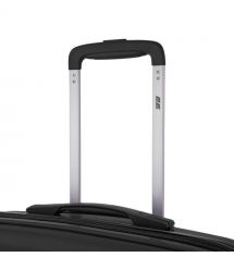 2E Чемодан, Aero, полипропилен, большой, 99/119 л, TSA, 4 колеса, EXP, черный