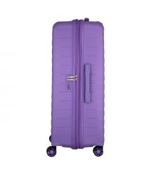 2E Чемодан, Aero, полипропилен, большой, 99/119 л, TSA, 4 колеса, EXP, лавандовый
