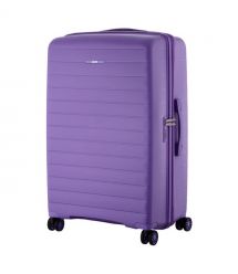 2E Чемодан, Aero, полипропилен, большой, 99/119 л, TSA, 4 колеса, EXP, лавандовый