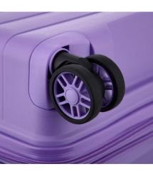 2E Чемодан, Aero, полипропилен, большой, 99/119 л, TSA, 4 колеса, EXP, лавандовый