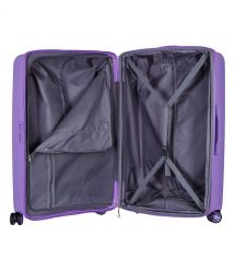 2E Чемодан, Aero, полипропилен, большой, 99/119 л, TSA, 4 колеса, EXP, лавандовый