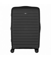2E Чемодан, Aero, полипропилен, средний, 63/78 л, TSA, 4 колеса, EXP, черный