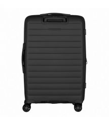 2E Чемодан, Aero, полипропилен, средний, 63/78 л, TSA, 4 колеса, EXP, черный