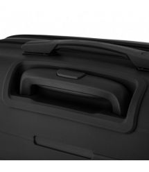 2E Чемодан, Aero, полипропилен, средний, 63/78 л, TSA, 4 колеса, EXP, черный