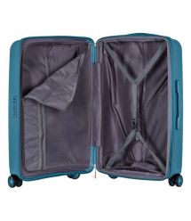 2E Чемодан, Aero, полипропилен, средний, 63/78 л, TSA, 4 колеса, EXP, синий