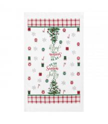 ARDESTO Подарочный набор для кухни Christmas Tree, 3шт, 100% хлопок (полотенце), 100% полиэстер (прихватки), зеленый