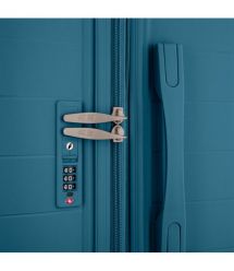 2E Чемодан, Aero, полипропилен, большой, 99/119 л, TSA, 4 колеса, EXP, синий