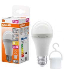 Osram Лампа OSRAM LED E27 8Вт 806Лм 2700К A60 акумуляторна