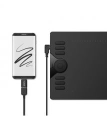 Huion Графический планшет 10"x6.25" HS610, microUSB, черный