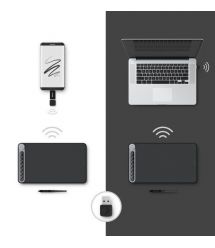 Huion Графический планшет 10.5"x6.5" Q620M, USB-C, черный