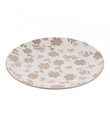 ARDESTO Тарелка обеденная Ravenna, 26.8см, фарфор, бело-бежевый