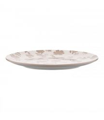 ARDESTO Тарелка обеденная Ravenna, 26.8см, фарфор, бело-бежевый