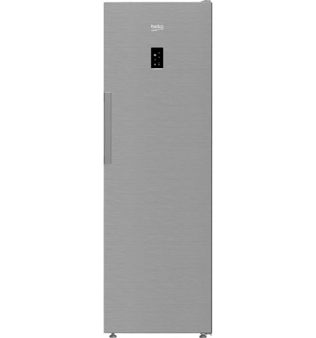 Beko Морозильна камера Beko, 187x60x71, 286л, 1дв., E, NF, нержавіюча сталь