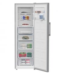 Beko Морозильна камера Beko, 187x60x71, 286л, 1дв., E, NF, нержавіюча сталь