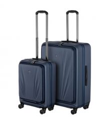 Wenger Набір валіз Wenger Skyon Hardside, полікарбонат, (S+L), TSA, 4 колеса, розширення, темно-синій