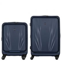 Wenger Набір валіз Wenger Skyon Hardside, полікарбонат, (S+L), TSA, 4 колеса, розширення, темно-синій